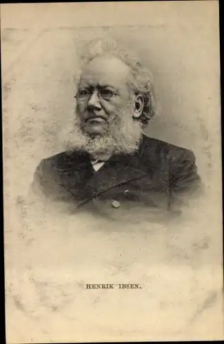 Ak Schriftsteller Henrik Ibsen, Portrait