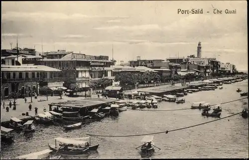 Ak Port Said Ägypten, Le Quai