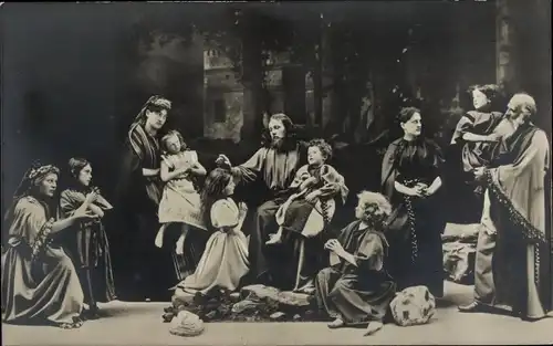 Ak Oberammergau in Oberbayern, Lasset die Kinderlein zu mir kommen, Passionsspiele