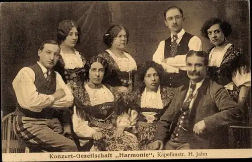 Ak Konzertgesellschaft Harmonie, Kapellmeister H. Jahn