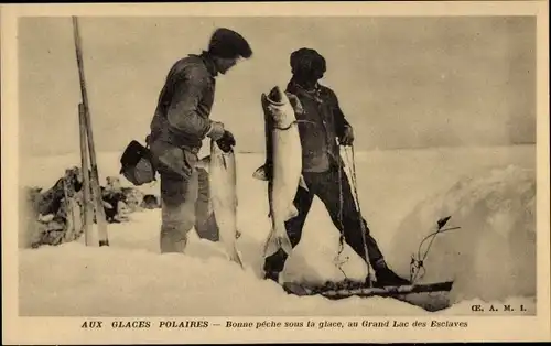 Ak Aux Glaces Polaires, Grand Lac des Esclaves, Northwest Territories Canada, peche sous la glace