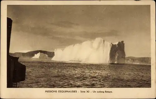 Ak Missions Esquimaudes, Un iceberg flottant
