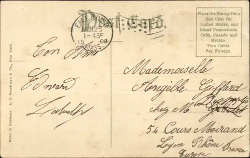 Ak Fall River Massachusetts, The Pilgrim, Fall River Steamer