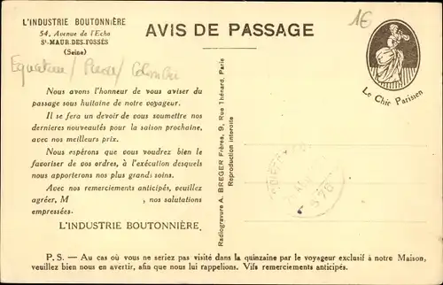 Ak La Fabrication de boutons de Corozo, palmier de corozo, L'Industrie Boutonnière, Le Chic Parisien