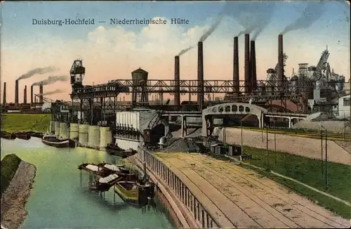 Ak Hochfeld Duisburg Nordrhein Westfalen, Niederrheinische Hütte