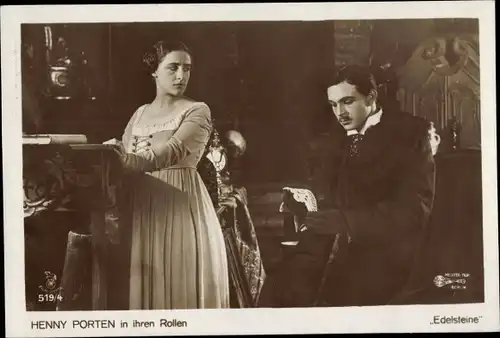 Ak Schauspielerin Henny Porten, Filmszene Edelsteine, 159/4