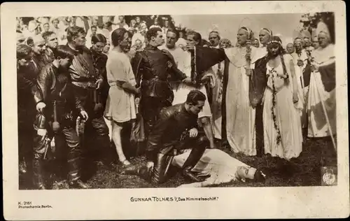 Ak Filmszene Das Himmelsschiff, Schauspieler Gunnar Tolnaes