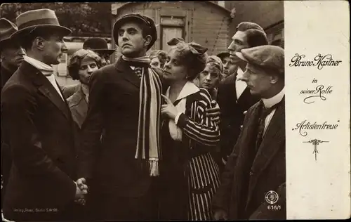 Ak Schauspieler Bruno Kastner, Artistentreue, Filmszene
