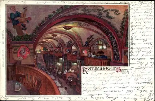 Ak Bern Stadt Kanton Bern, Kornhaus Keller