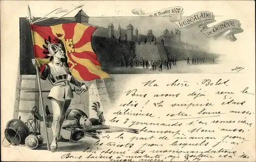 Ak Genève Genf Stadt, L'Escalade de Geneve 1602