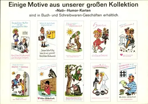 Stundenplan Royal Kunst Verlag, Leht- und Spielbücher, Humor-Karten um 1960