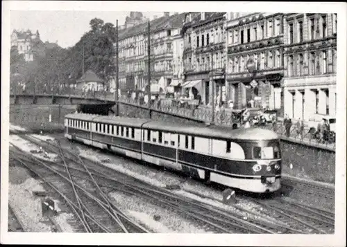 Sammelbild Deutsche Lokomotiven, Gruppe C Bild 507, SVT 06, Dieselelektrischer Fernschnelltriebwagen