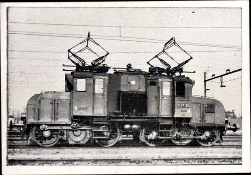 Sammelbild Deutsche Lokomotiven, Gruppe E Bild 457, Elektrische Güterzuglokomotive, E 71
