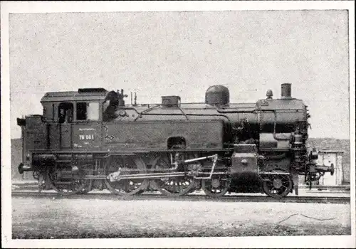 Sammelbild Deutsche Lokomotiven, Gruppe Gt Bild 14, Personenzug Tenderlokomotive, Gt 35.17