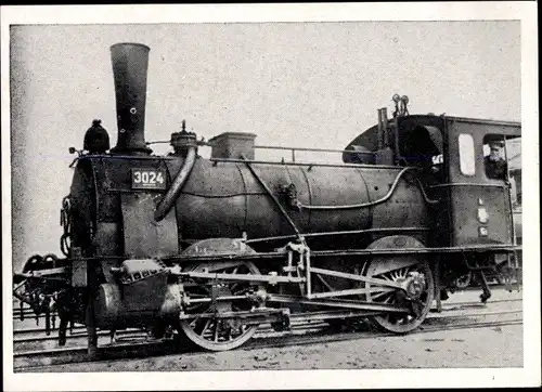 Sammelbild Deutsche Lokomotiven, Gruppe G Bild 257, Güterzuglokomotive Nr. 3024