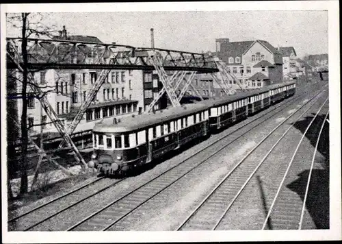 Sammelbild Deutsche Lokomotiven, Gruppe C Bild 508, Dieselelktrischer Triebwagen Eilzug, VT 33