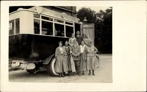 Foto Ak Traunstein in Oberbayern, Autobus