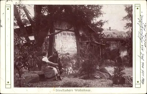 Ak Ötigheim im Schwarzwald, Volksschauspiel, Stauffachers Wohnhaus
