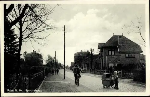 Ak Uden Nordbrabant, Spoorstraat