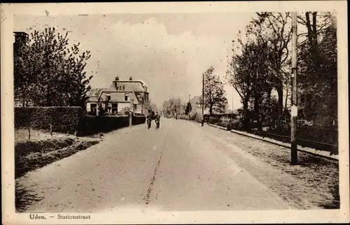 Ak Uden Nordbrabant, Stationstraat