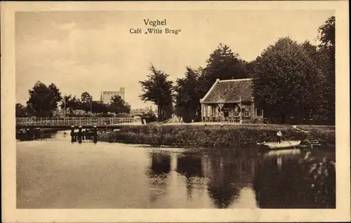 Ak Veghel Nordbrabant, Café Witte Brug