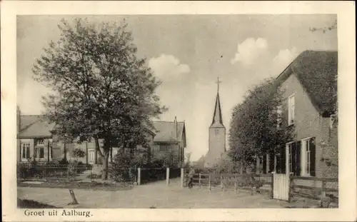 Ak Wijk en Aalburg Nordbrabant, Dorfpartie