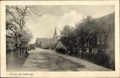 Ak Wijk en Aalburg Nordbrabant, Dorfpartie, Kirche