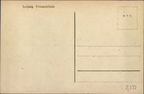 Ak Leipzig in Sachsen, Frauenklinik, Krankenhaus