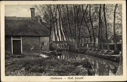 Ak Giethoorn Overijssel Niederlande, Holl. Venetie