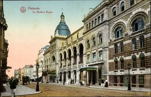 Ak Ostende Westflandern, Le Théâtre Royal