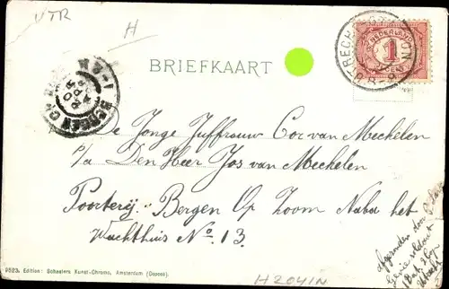 Buchstaben Ak Utrecht Niederlande, Ortsansichten, Souvenir