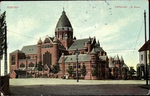 Ak Haarlem Nordholland Niederlande, Cathedraal St. Bravo