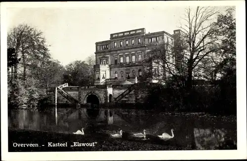 Ak Overveen Bloemendaal Nordholland Niederlande, Kasteel Elswout