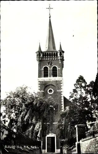 Ak Elsloo Limburg Niederlande, R. K. Kerk