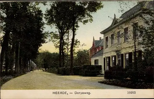 Ak Heerde Gelderland Niederlande, Dorpsweg