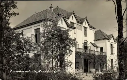 Ak Lunteren Ede Gelderland, Vacantie Kolonie Naar Buiten