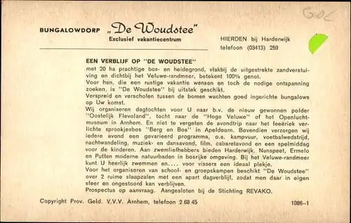 Ak Hierden Gelderland, Bungalowdorp de Woudstee