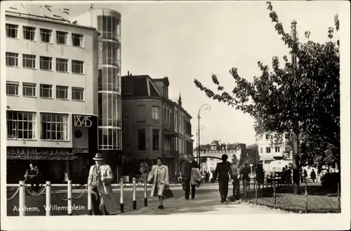 Ak Arnhem Gelderland Niederlande, Willemsplein