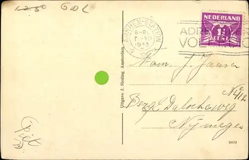 Ak Arnhem Gelderland Niederlande, Havengezicht