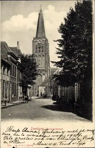 Ak Doesburg Gelderland Niederlande, Veerpoortstraat