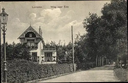 Ak Lunteren Ede Gelderland, Weg naar Ede
