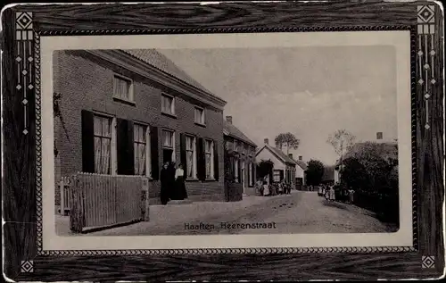 Passepartout Ak Haaften Gelderland, Heerenstraat