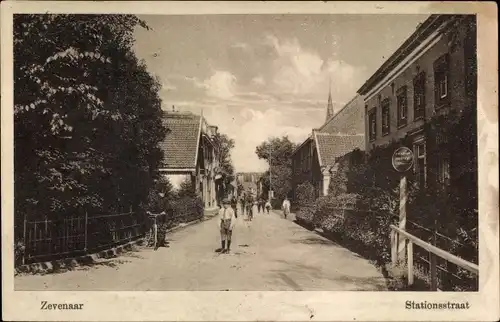 Ak Zevenaar Gelderland Niederlande, Stationsstraat