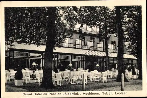Ak Apeldoorn Gelderland, Grand Hotel en Pension Bloemink