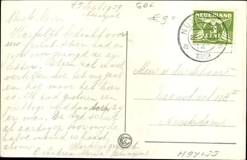 Ak Nunspeet Gelderland, Zusterhulp's Rusthuis Moria