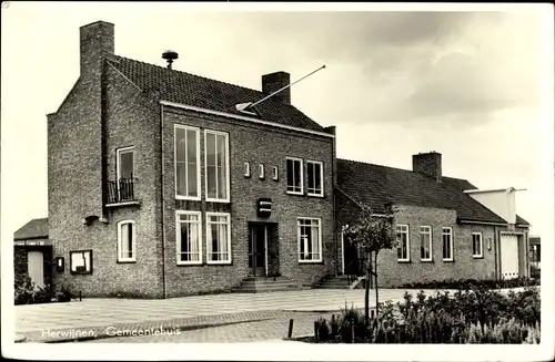 Ak Herwijnen Gelderland Niederlande, Gemeentehuis