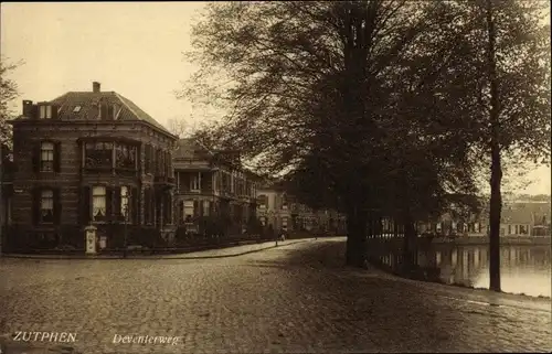 Ak Zutphen Gelderland, Deventerweg