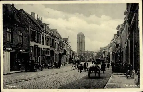 Ak Zutphen Gelderland, Laarstraat, Geschäfte