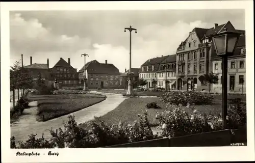 Ak Burg bei Magdeburg, Stalinplatz
