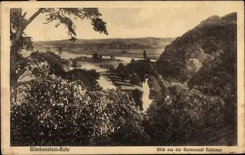 Ak Hüttenau Welper Hattingen an der Ruhr, Blick aus der Gartenstadt